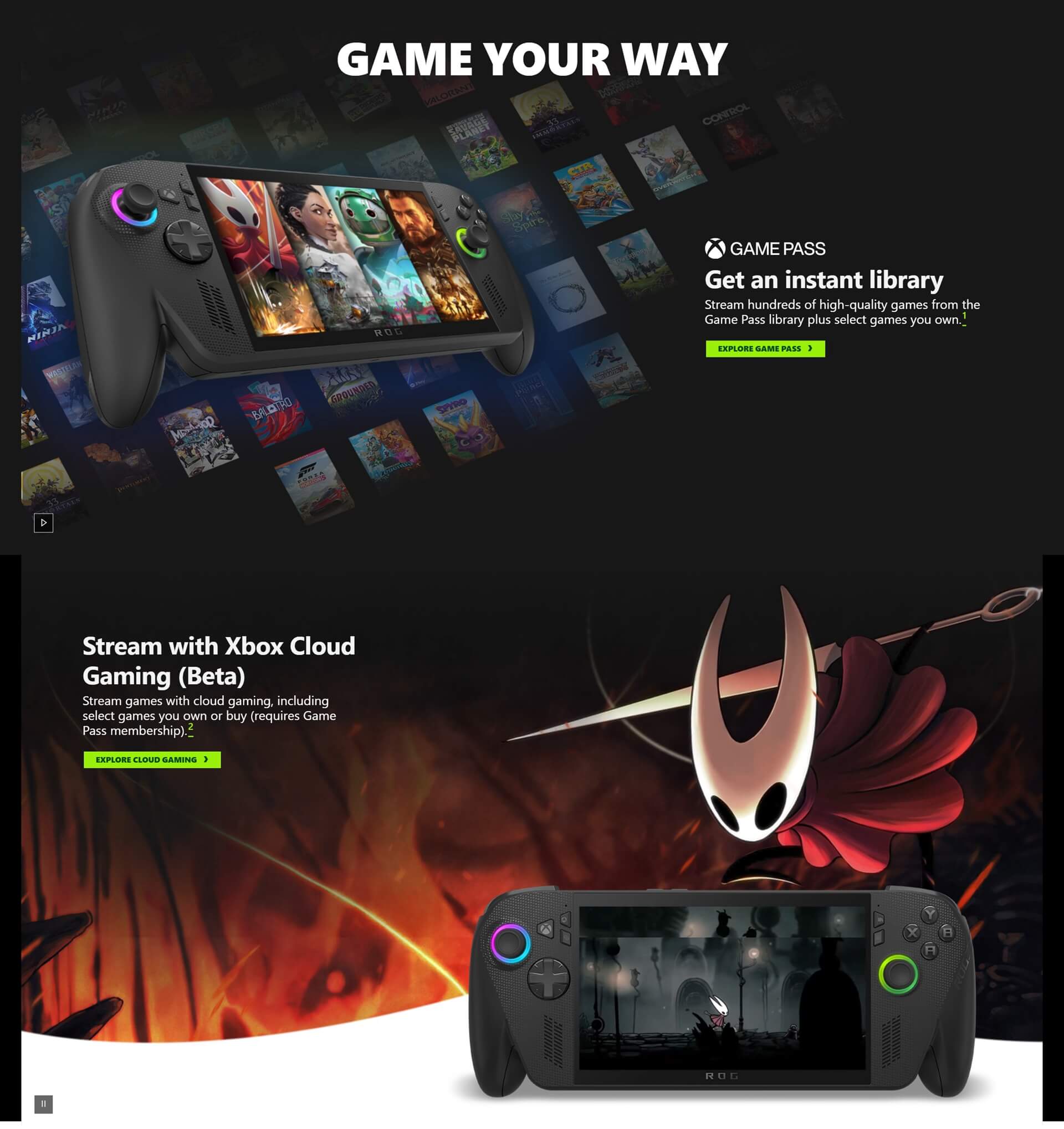 ROG XBOX ALLY X Gaming Handheld