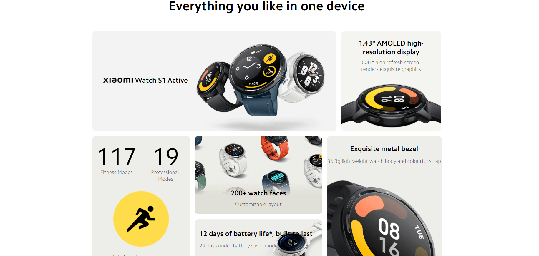 Mi Xiaomi Watch S1 Active Smart Watch