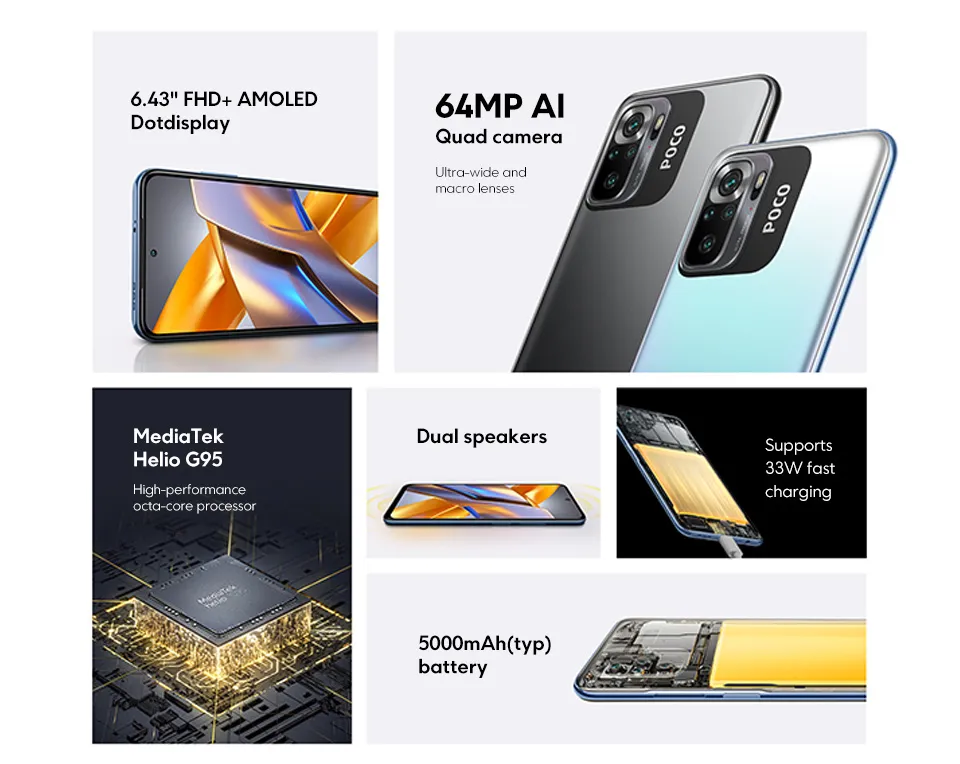 Global Version POCO M5s Phone Smartphone