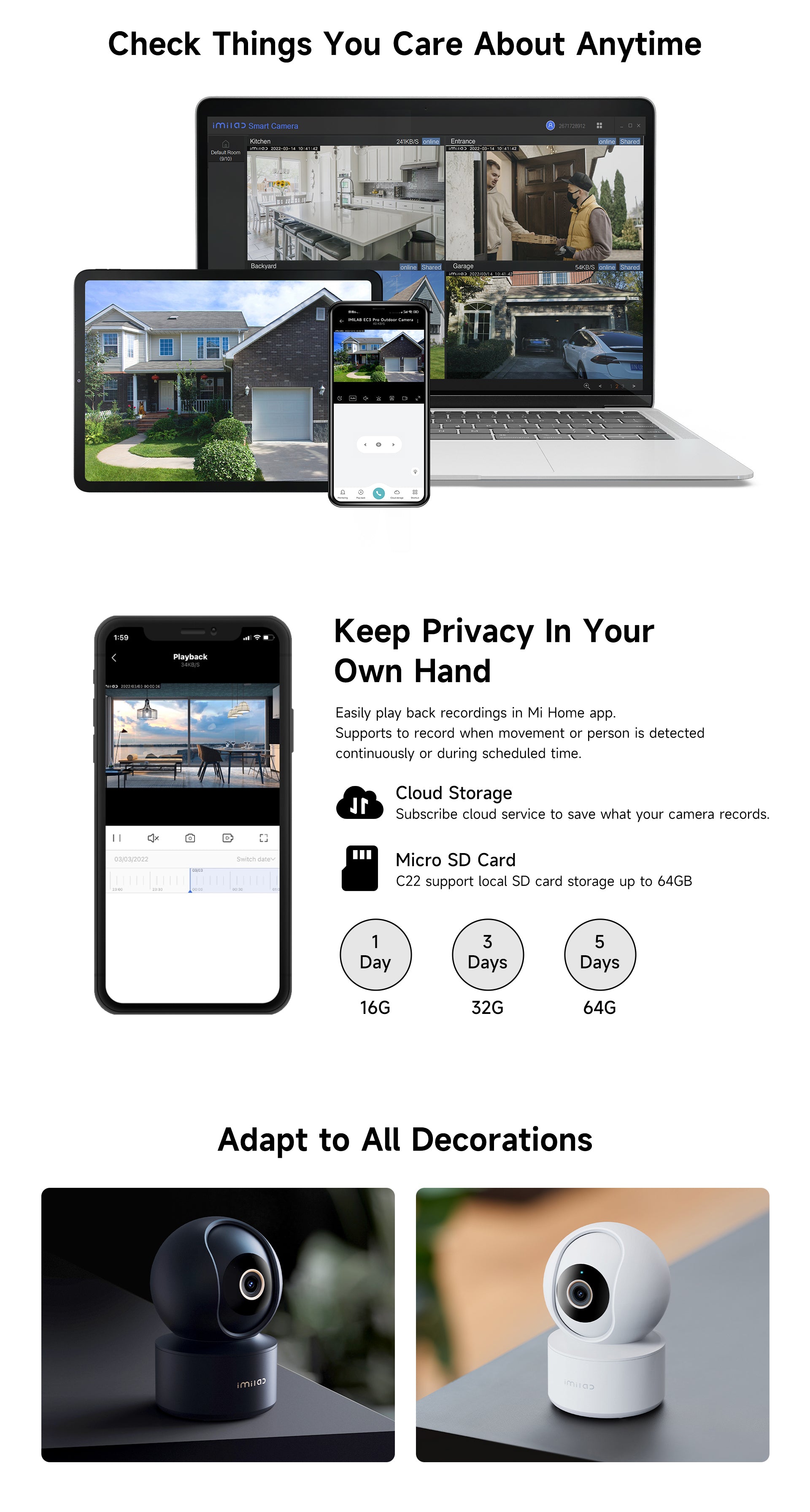 IMILAB C22 3K WiFi Indoor Camera
