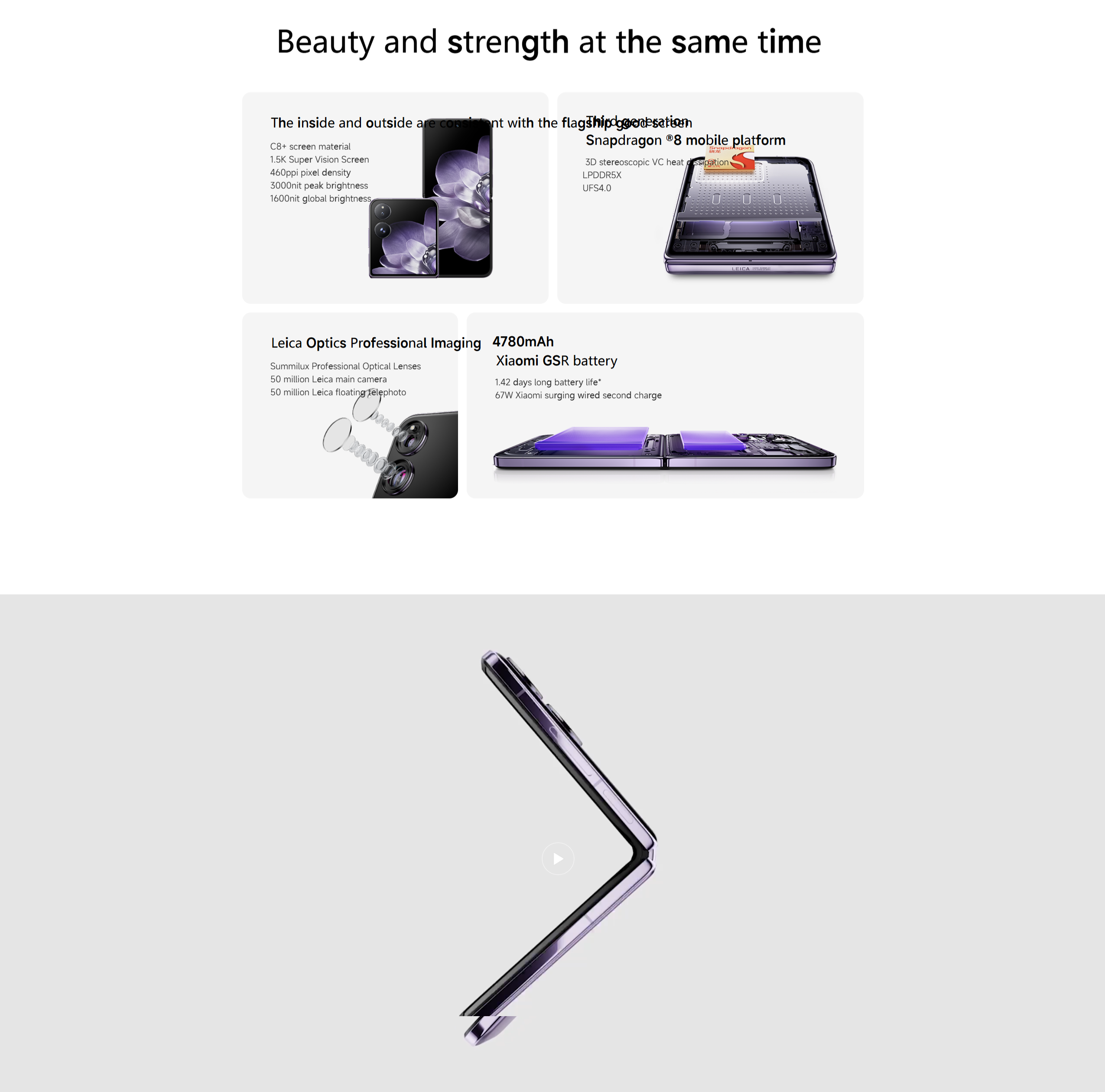 Xiaomi MIX Flip 2 Rucas Xiaomi Mix Flip Foldable Smartphone