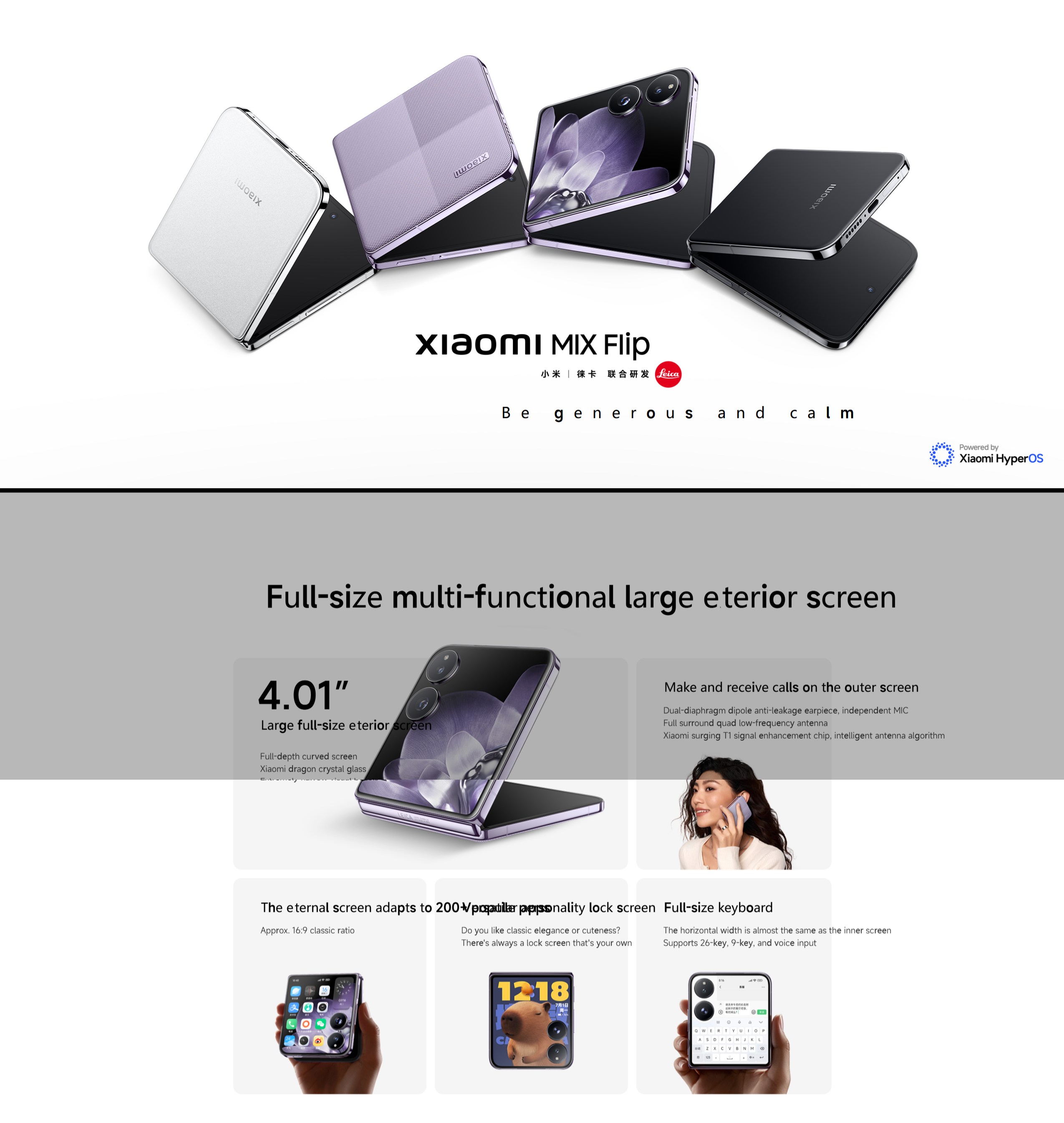 Xiaomi MIX Flip 1 Rucas Xiaomi Mix Flip Foldable Smartphone